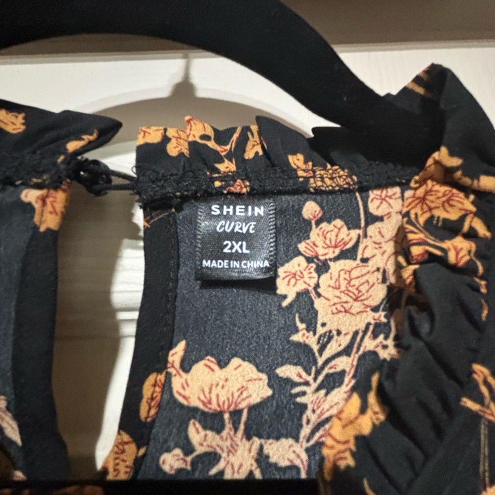 SHEIN Floral Fall Dress 🍂🤎 - Picture 11 of 12